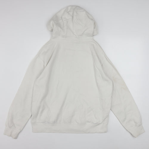 Disney Women White Hoodie Stitch Graphic Pullover Size 10/12