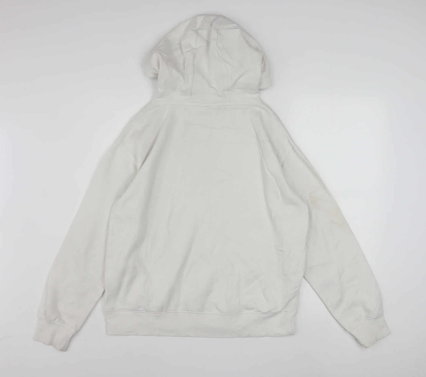 Disney Women White Hoodie Stitch Graphic Pullover Size 10/12
