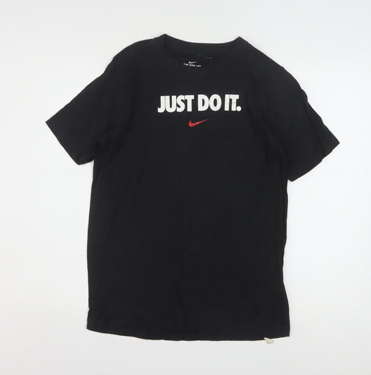 Nike Boys Black XL Just Do It Graphic Sports T-Shirt