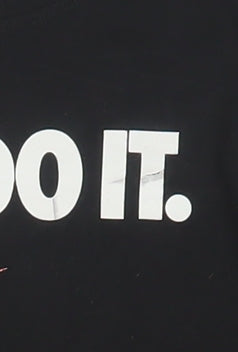 Nike Boys Black XL Just Do It Graphic Sports T-Shirt
