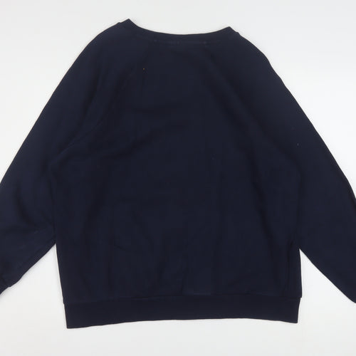 Fila Men's Blue XL Pullover Sweatshirt Crew Neck Graphic Logo