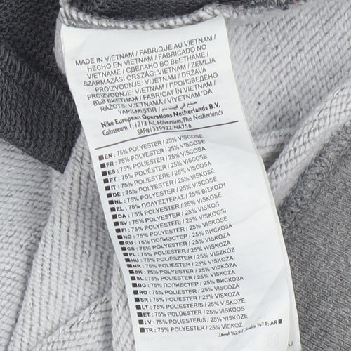 Nike Women Grey Dri-FIT Crew Neck Pullover Sweatshirt Size S