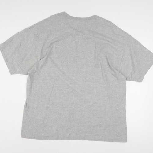 Champion Mens Grey Michigan Wolverines Graphic T-Shirt 2XL