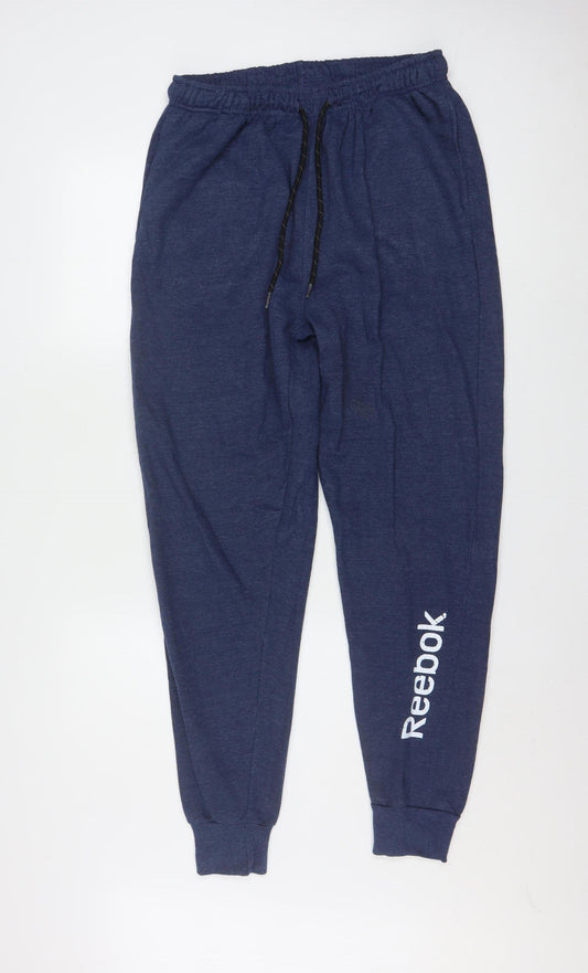 Reebok Men's Blue Large Pyjama Pants Cotton Blend Sleepwear