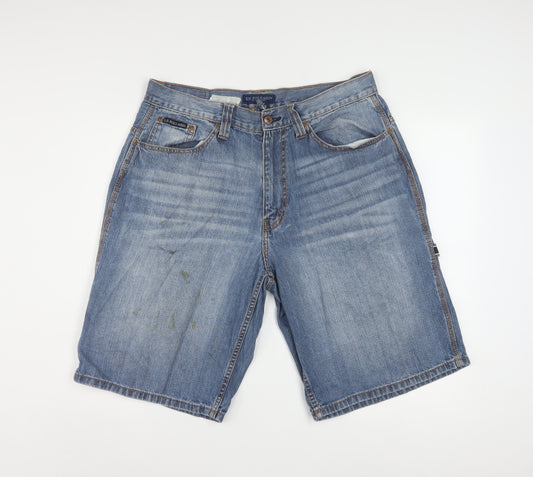 U.S. Polo Assn. Men's Blue Denim Cargo Shorts W36 Regular Fit