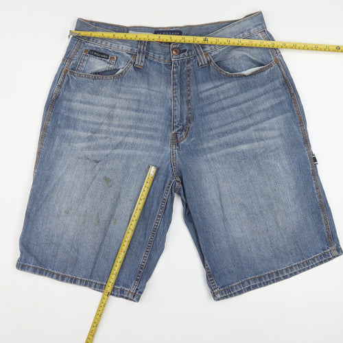 U.S. Polo Assn. Men's Blue Denim Cargo Shorts W36 Regular Fit