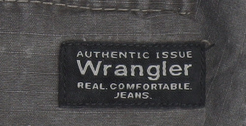Wrangler Men's Grey Cargo Shorts Size 36 Cotton Casual Workwear