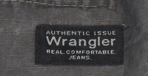 Wrangler Men's Grey Cargo Shorts Size 36 Cotton Casual Workwear