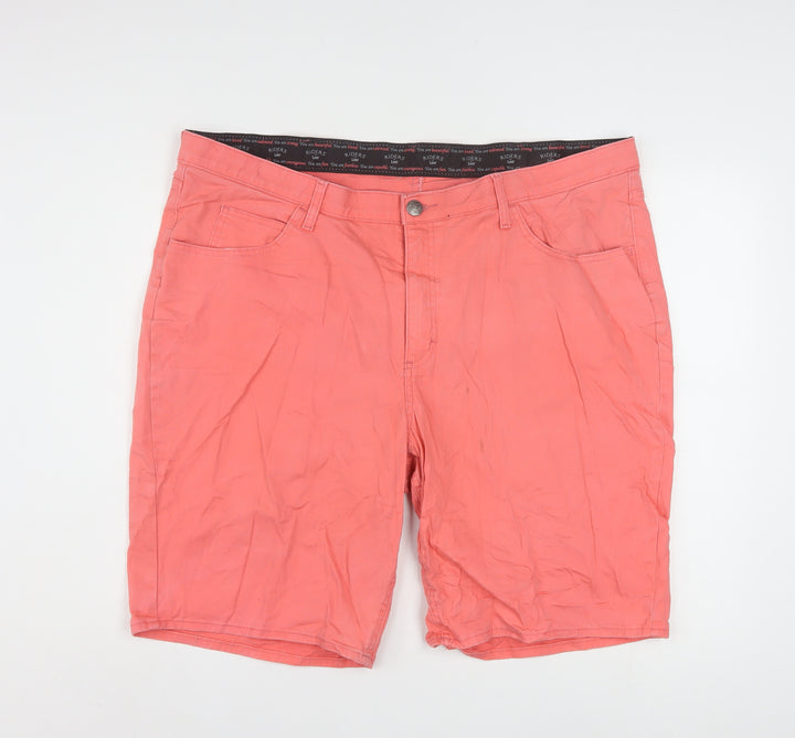 Lee Riders Men's Pink Cotton Stretch Chino Shorts 24W Regular Fit
