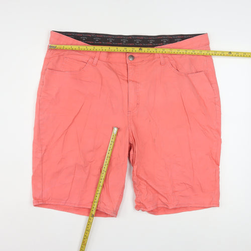 Lee Riders Men's Pink Cotton Stretch Chino Shorts 24W Regular Fit