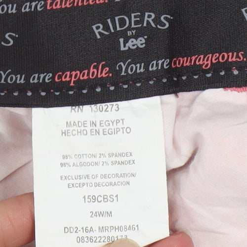 Lee Riders Men's Pink Cotton Stretch Chino Shorts 24W Regular Fit