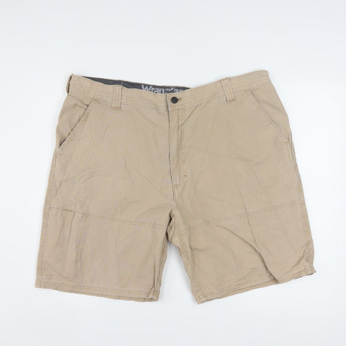 Wrangler Men's Beige Outdoor Cargo Shorts Size 40 Cotton Blend
