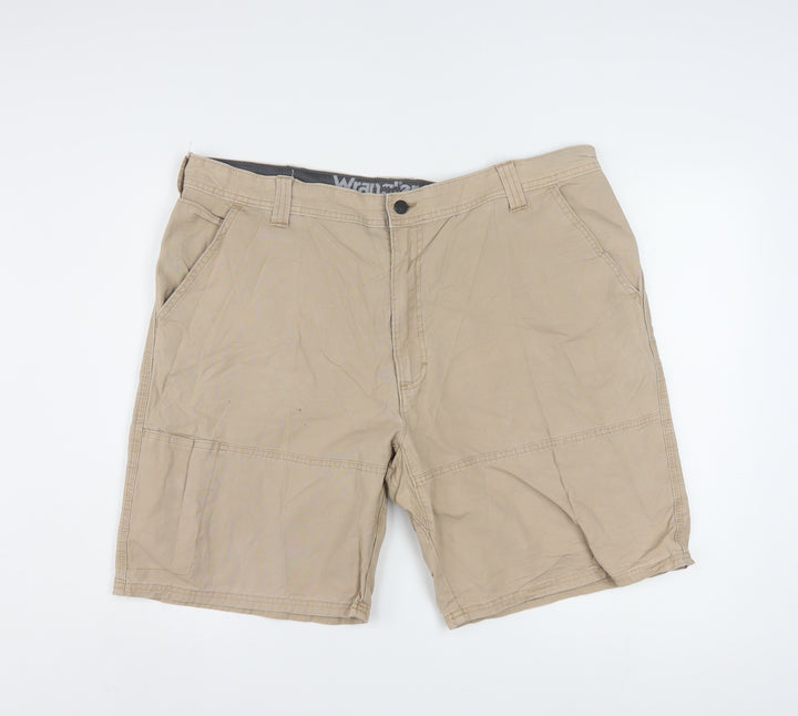 Wrangler Men's Beige Outdoor Cargo Shorts Size 40 Cotton Blend