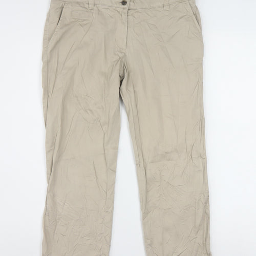 Tommy Hilfiger Women’s Beige Chino Stretch Trousers Size 6