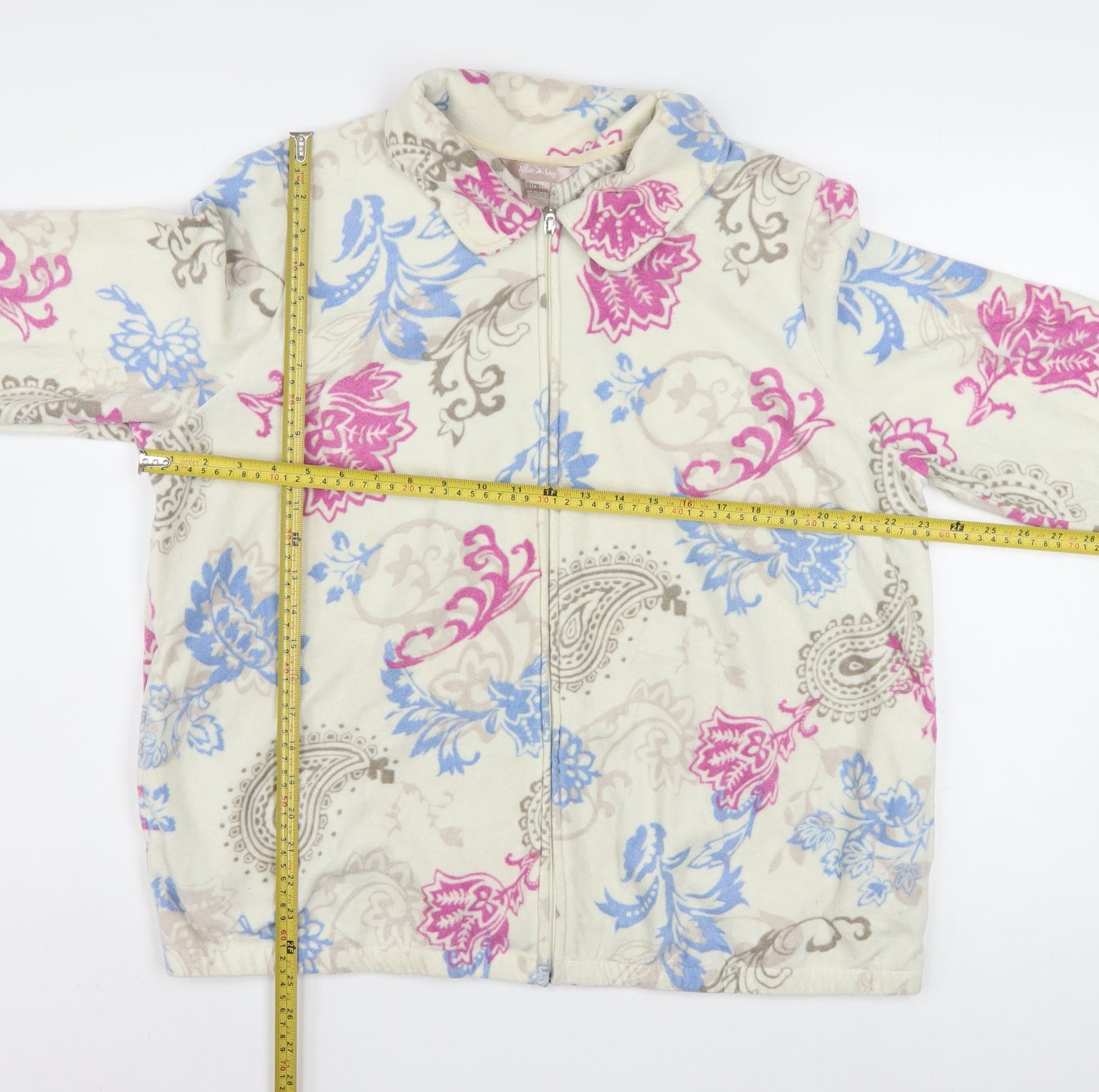 White Stag Womens Multicoloured Paisley Fleece Jacket XL