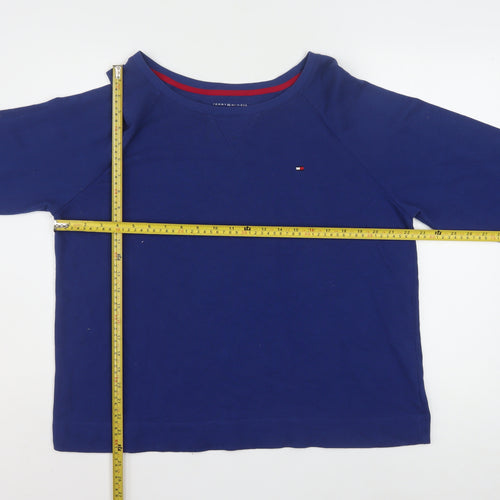 Tommy Hilfiger Women's Blue Long Sleeve Pyjama Top 2XL