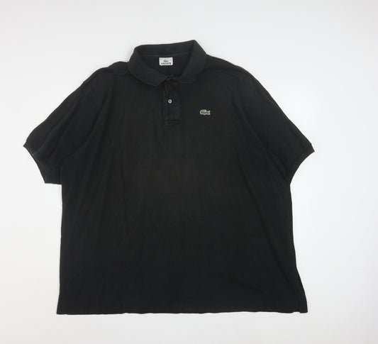 Lacoste Men’s Black Classic Fit Short Sleeve Polo Shirt Size 4XL