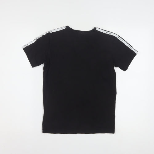 Champion Boys Black Logo Short Sleeve T-Shirt 11-12 Years