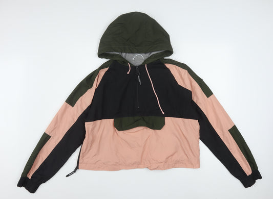 Hollister Women’s Multicoloured Hooded Anorak Jacket XL Casual