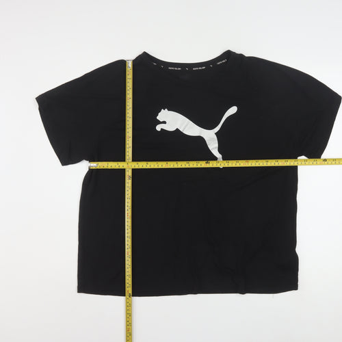 Puma Womens Black XL Relaxed Fit Sports T-Shirt