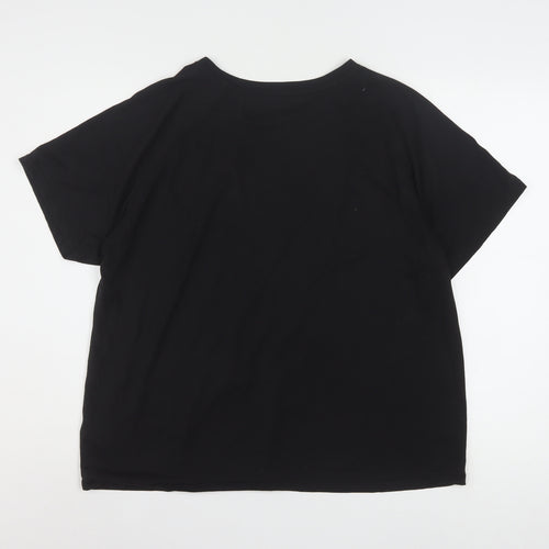 Puma Womens Black XL Relaxed Fit Sports T-Shirt