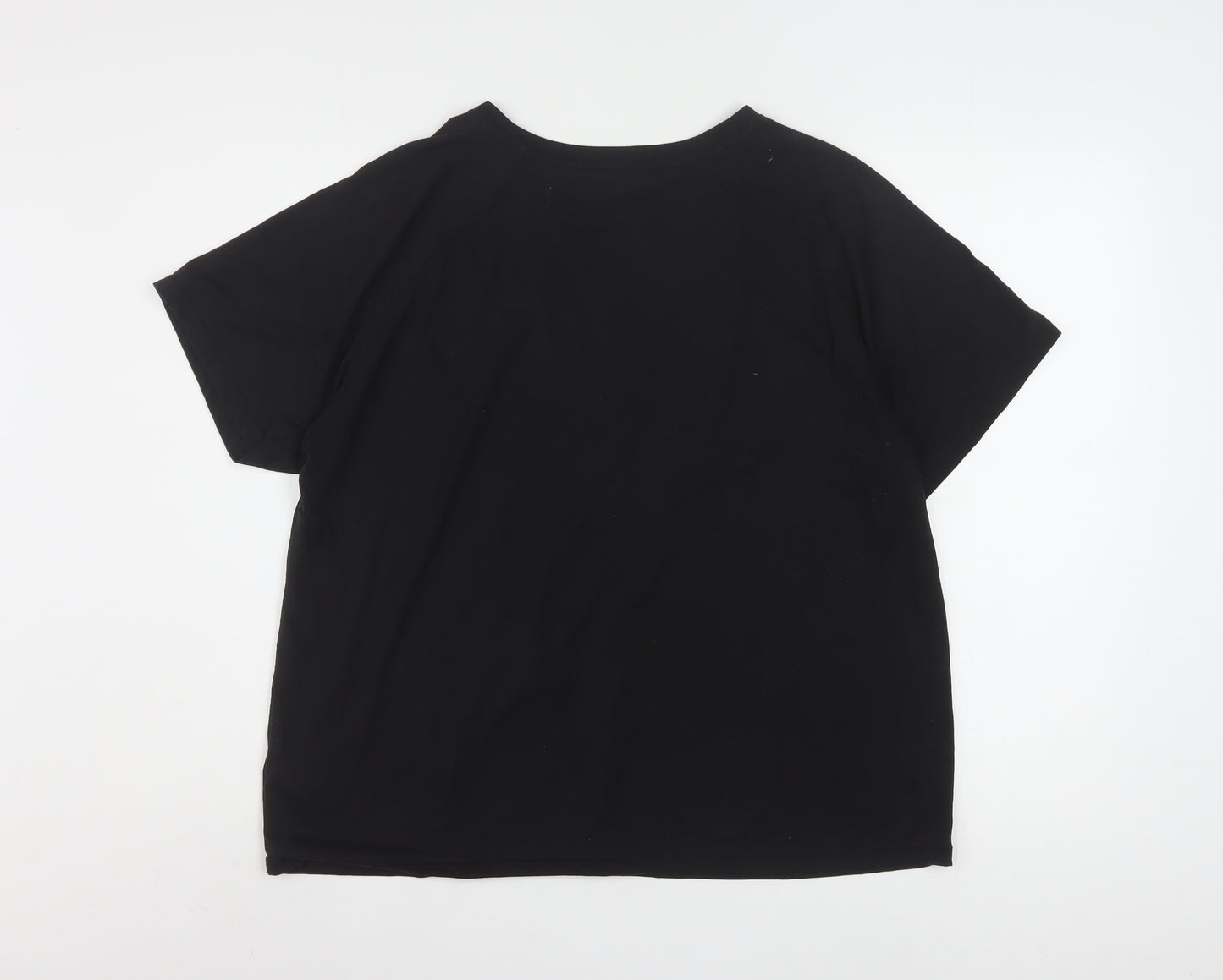 Puma Womens Black XL Relaxed Fit Sports T-Shirt