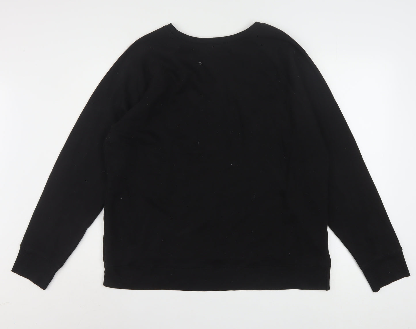 Time and Tru Women Black Chicago Bulls Sweatshirt Size 20 XXL Pullover