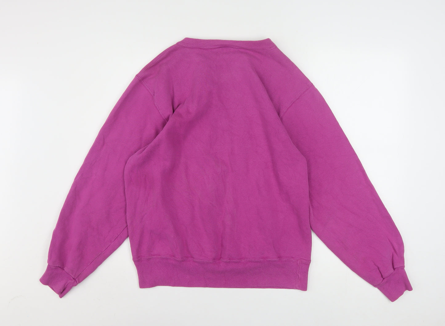 Champion Womens Purple Crew Neck Pullover Sweatshirt Size M