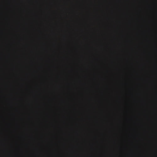 FILA Men’s Black Pullover Sweatshirt L Logo Crew Neck Fleece