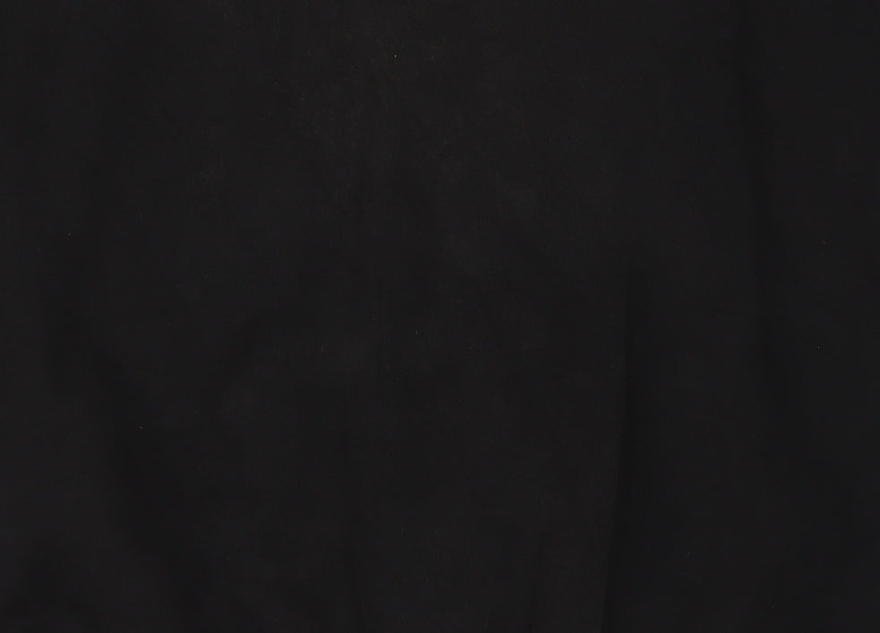 FILA Men’s Black Pullover Sweatshirt L Logo Crew Neck Fleece