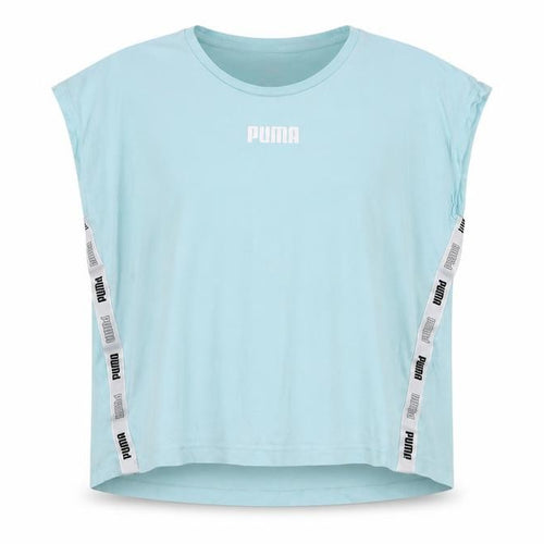 Puma Boys Blue Sleeveless T-Shirt 15-16 Years Sports Logo Top