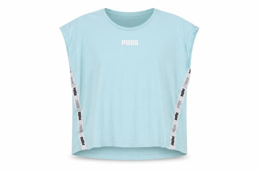 Puma Boys Blue Sleeveless T-Shirt 15-16 Years Sports Logo Top