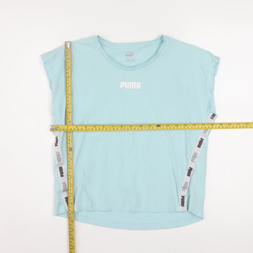 Puma Boys Blue Sleeveless T-Shirt 15-16 Years Sports Logo Top