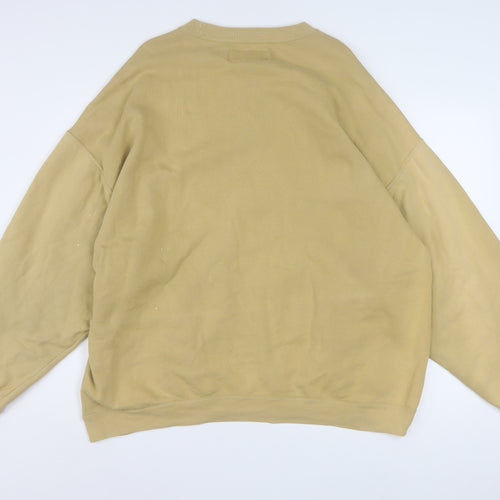 Russell Athletic Men's Beige 2XL Pullover College Sweatshirt