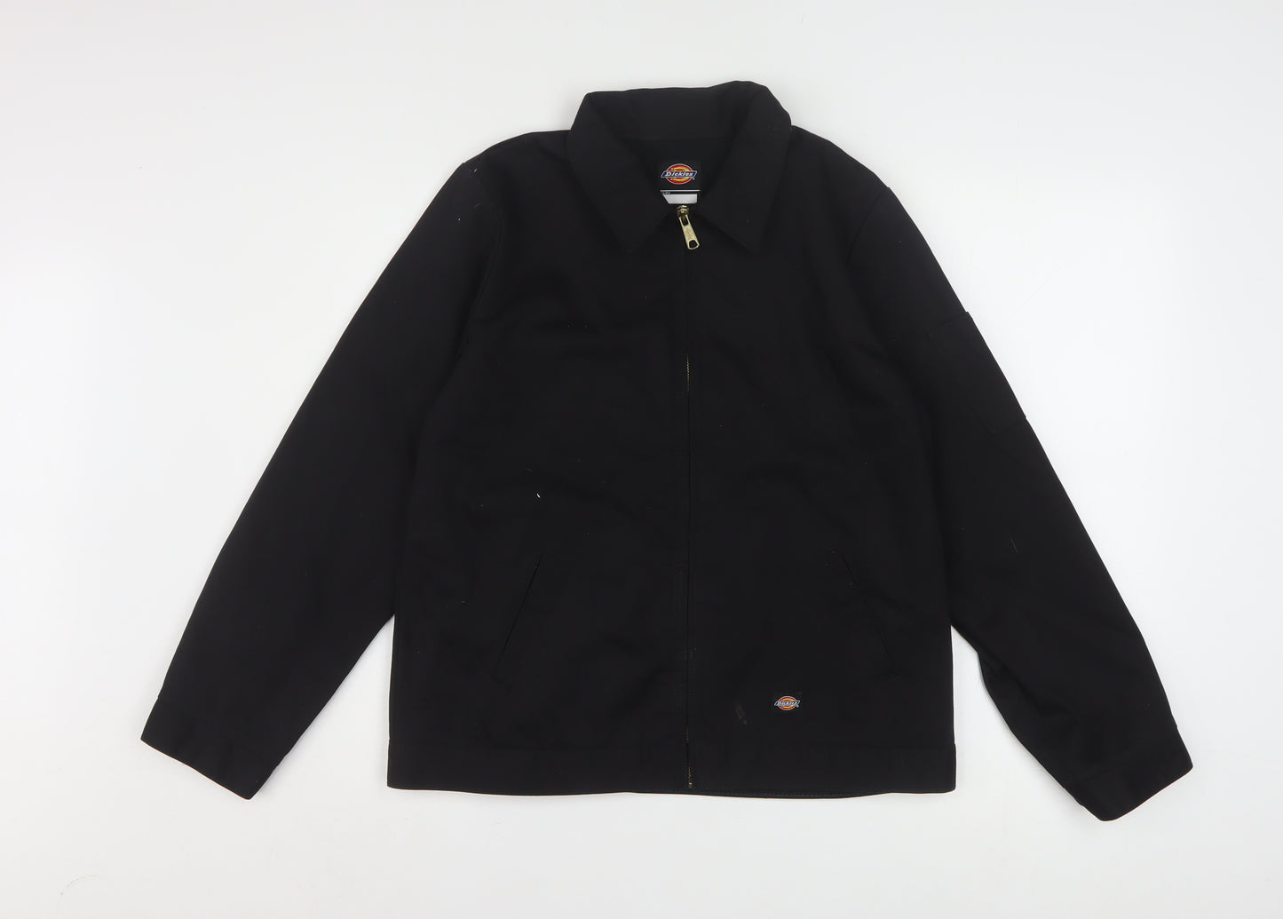 Dickies Women's Black L Basic Workwear Cotton Blend Jacket