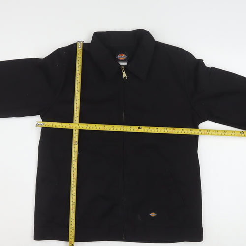 Dickies Women's Black L Basic Workwear Cotton Blend Jacket