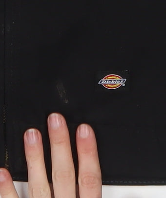 Dickies Women's Black L Basic Workwear Cotton Blend Jacket