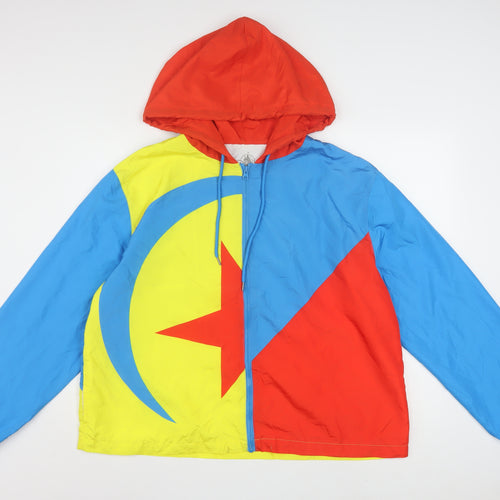 Disney Parks Women Multicoloured XL Hooded Windbreaker Jacket