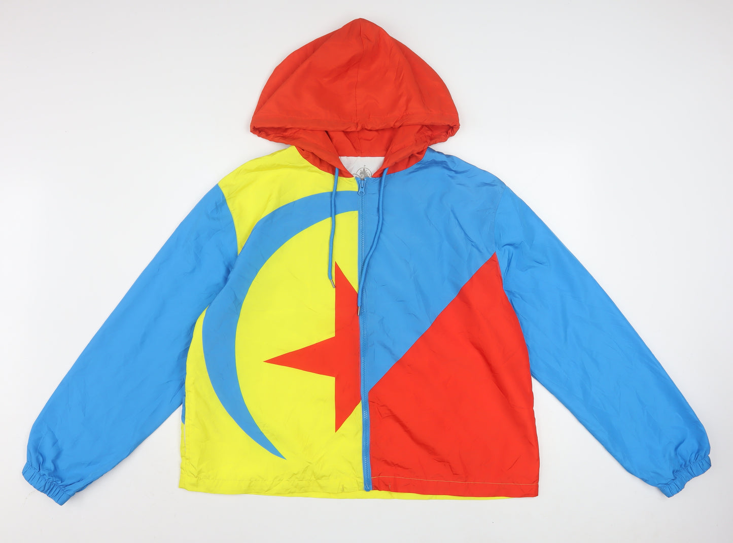 Disney Parks Women Multicoloured XL Hooded Windbreaker Jacket