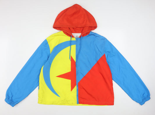 Disney Parks Women Multicoloured XL Hooded Windbreaker Jacket