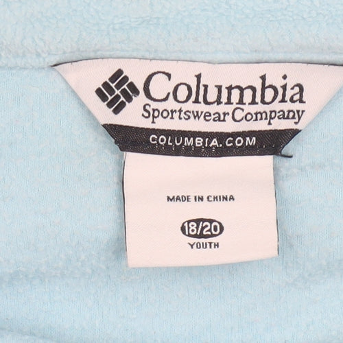 Columbia Girls Blue Full Zip Fleece Jacket Size 20 Years