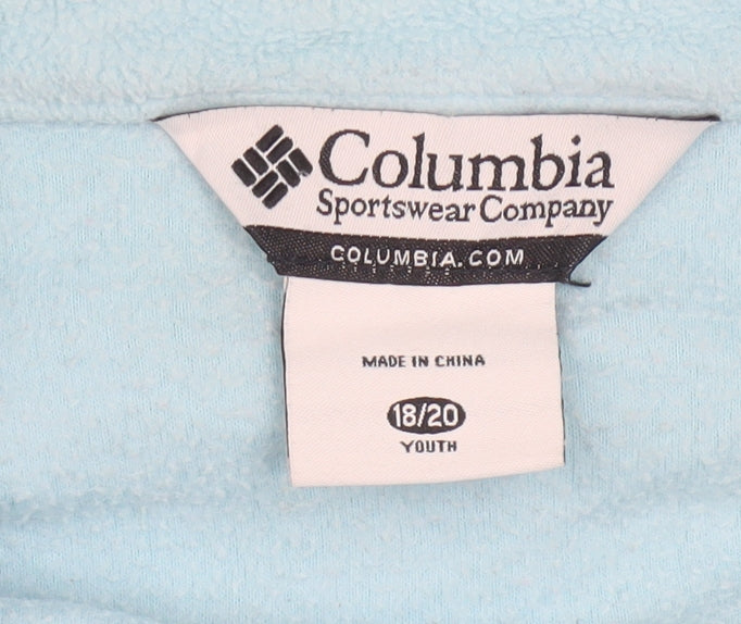 Columbia Girls Blue Full Zip Fleece Jacket Size 20 Years