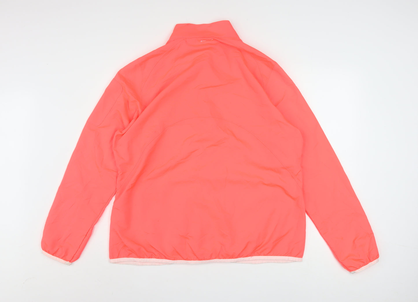 Champion Men's Pink XL Windbreaker Jacket Lightweight Full Zip