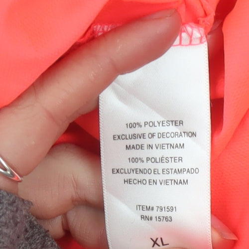 Champion Men's Pink XL Windbreaker Jacket Lightweight Full Zip