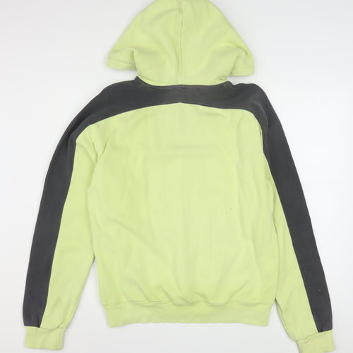Reebok Men's Green Pullover Hoodie M Logo Sports Fleece