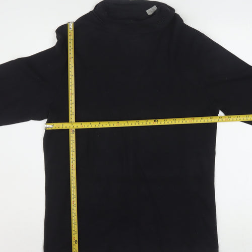 Umbro Men’s Black Mock Neck Cotton Pullover Sweatshirt M
