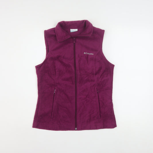Columbia Women’s Purple Fleece Zip Up Waistcoat Bodywarmer Size S