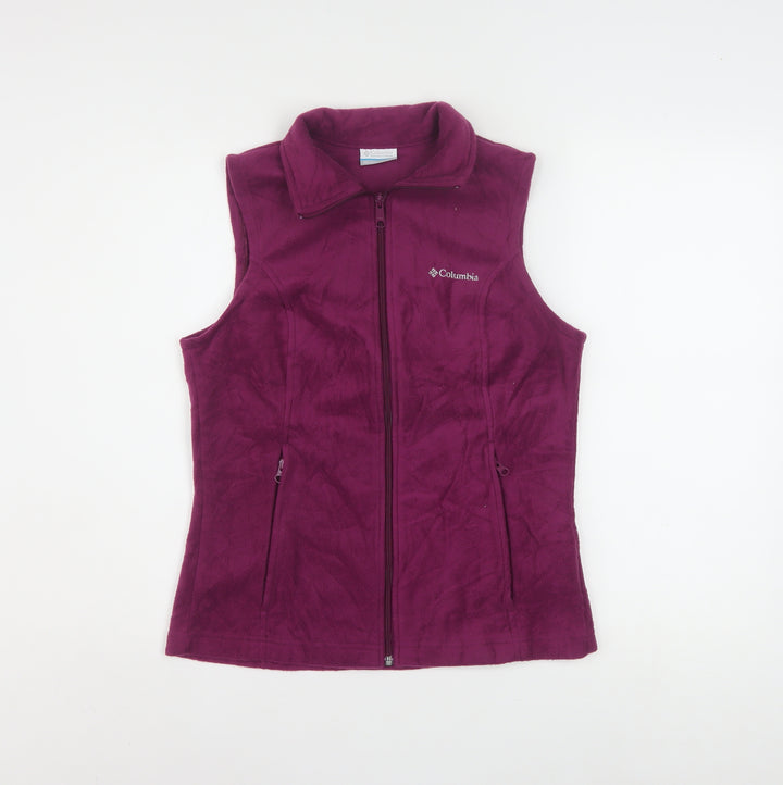 Columbia Women’s Purple Fleece Zip Up Waistcoat Bodywarmer Size S