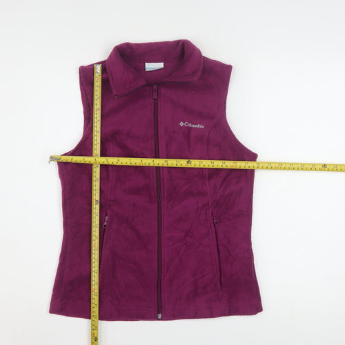 Columbia Women’s Purple Fleece Zip Up Waistcoat Bodywarmer Size S