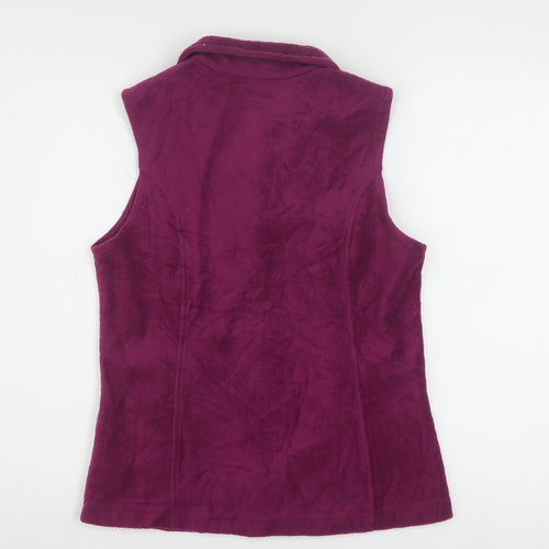 Columbia Women’s Purple Fleece Zip Up Waistcoat Bodywarmer Size S